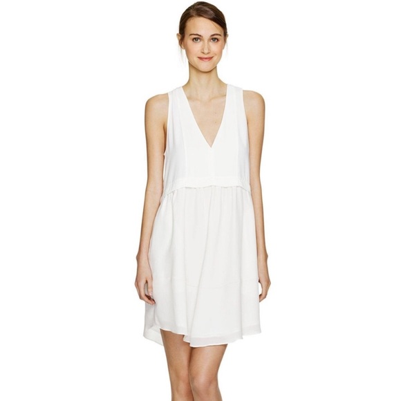 Aritzia Wilfred Vignette White Midi Flowy Dress